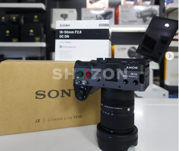 Sony FX30 with Sigma 18-50mm f/2.8 free camera bag ( EXPORT STOCK)