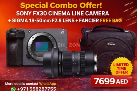 Sony FX30 with Sigma 18-50mm f/2.8 free camera bag ( EXPORT STOCK)