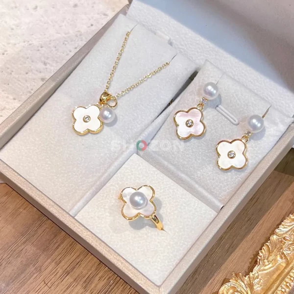 pearl jewellery set 