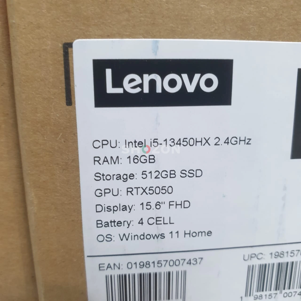 Limited stock  BRAND NEW LAPTOP Lenovo LOQ (US Spec) Intel i5-13450HX  2.4GHz, Ram: 16GB/512GB SSD RTX: 5050