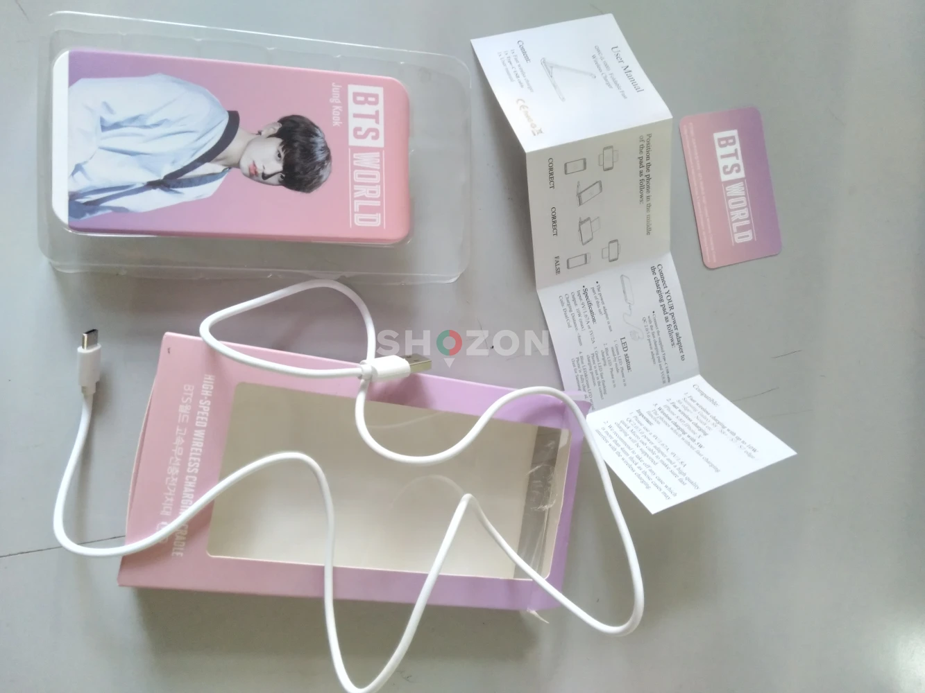 BTS WORLD WIRELESS CHARGER.