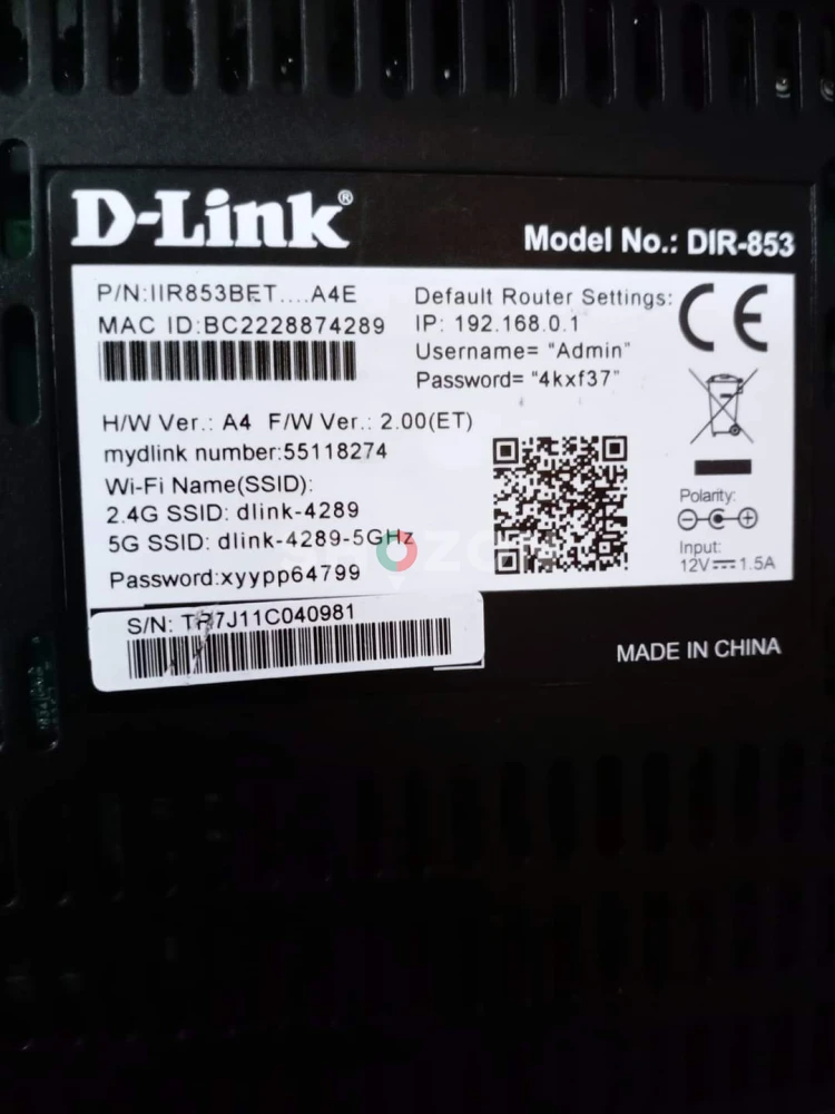 Dlink Fiber Wifi Router