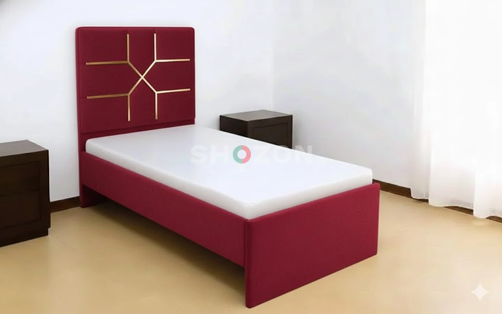Single Size Bed with Premium Mattress – Compact Comfort for Everyday Use