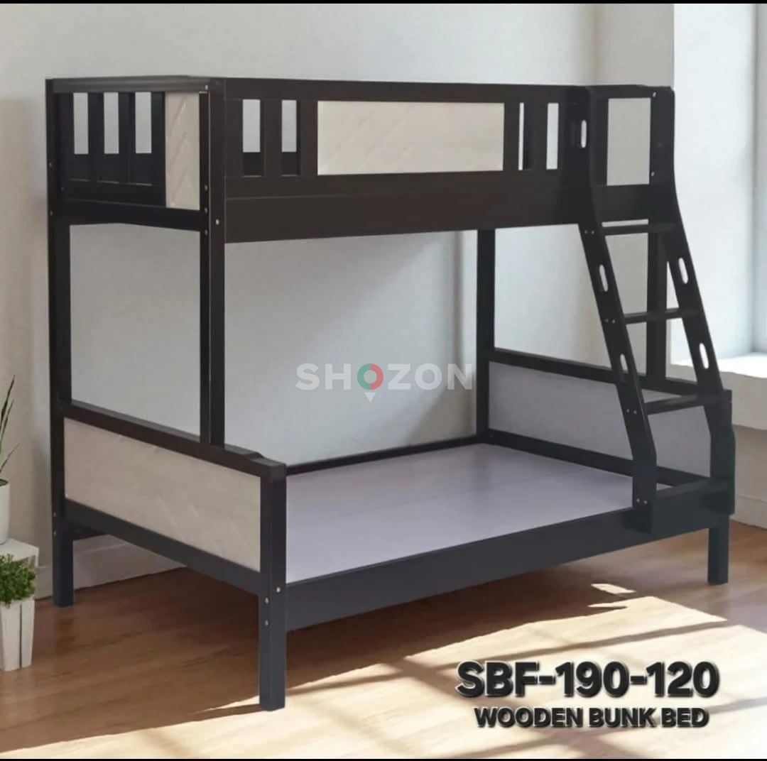 Stylish Wooden Bunk Bed for Kids & Adults – Strong & Durable