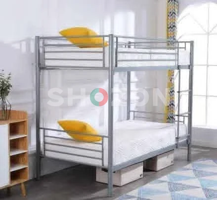90×190 Single Size Metal Bunk Bed with Mattress – Strong & Space-Saving Design