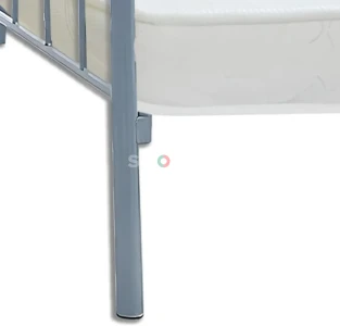 Modern Steel Single Size Bed with Mattress – Strong & Stylish