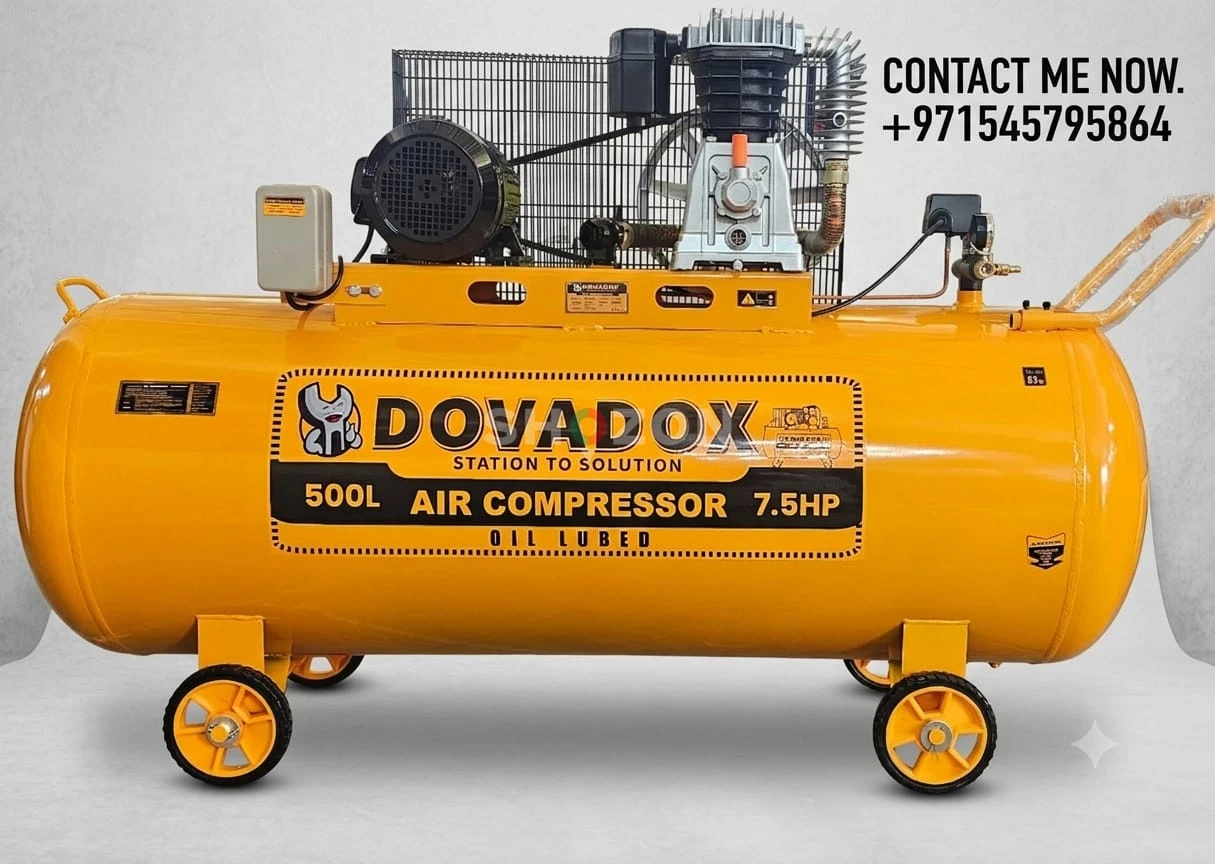 Dovadox 500L 7.5HP Air Compressor - Yellow