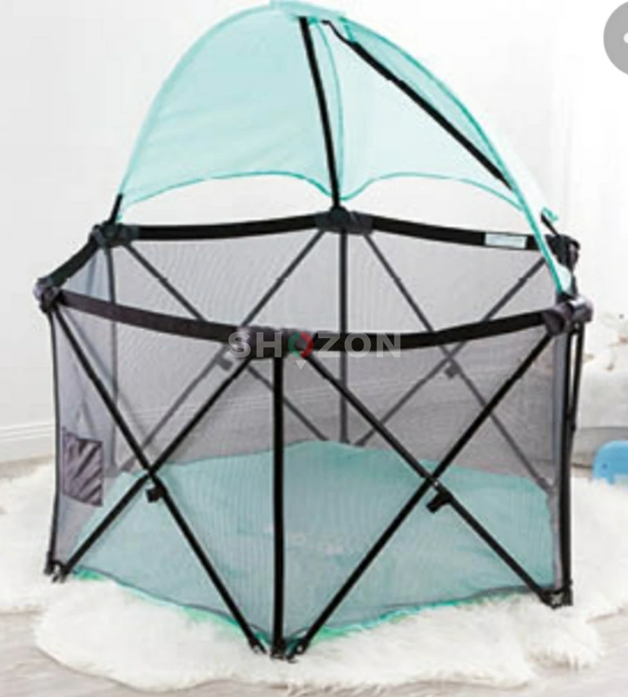 Play pen Regalo 6 Panel My Play Portable Play Yard, 48-Inch, Aqua.