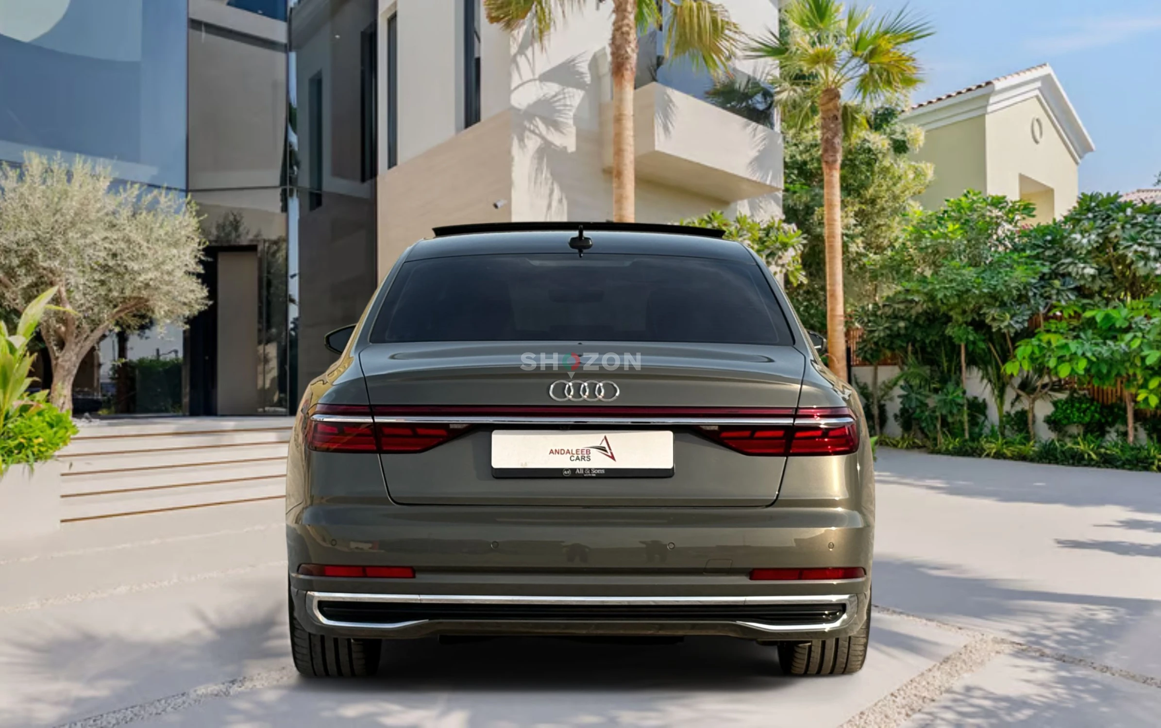 AUDI A8 L TFSI 60 QUATTRO 4.0T V8 A/T | 2024 | GCC SPECS | NARDO GREY | AED 6,400 per month