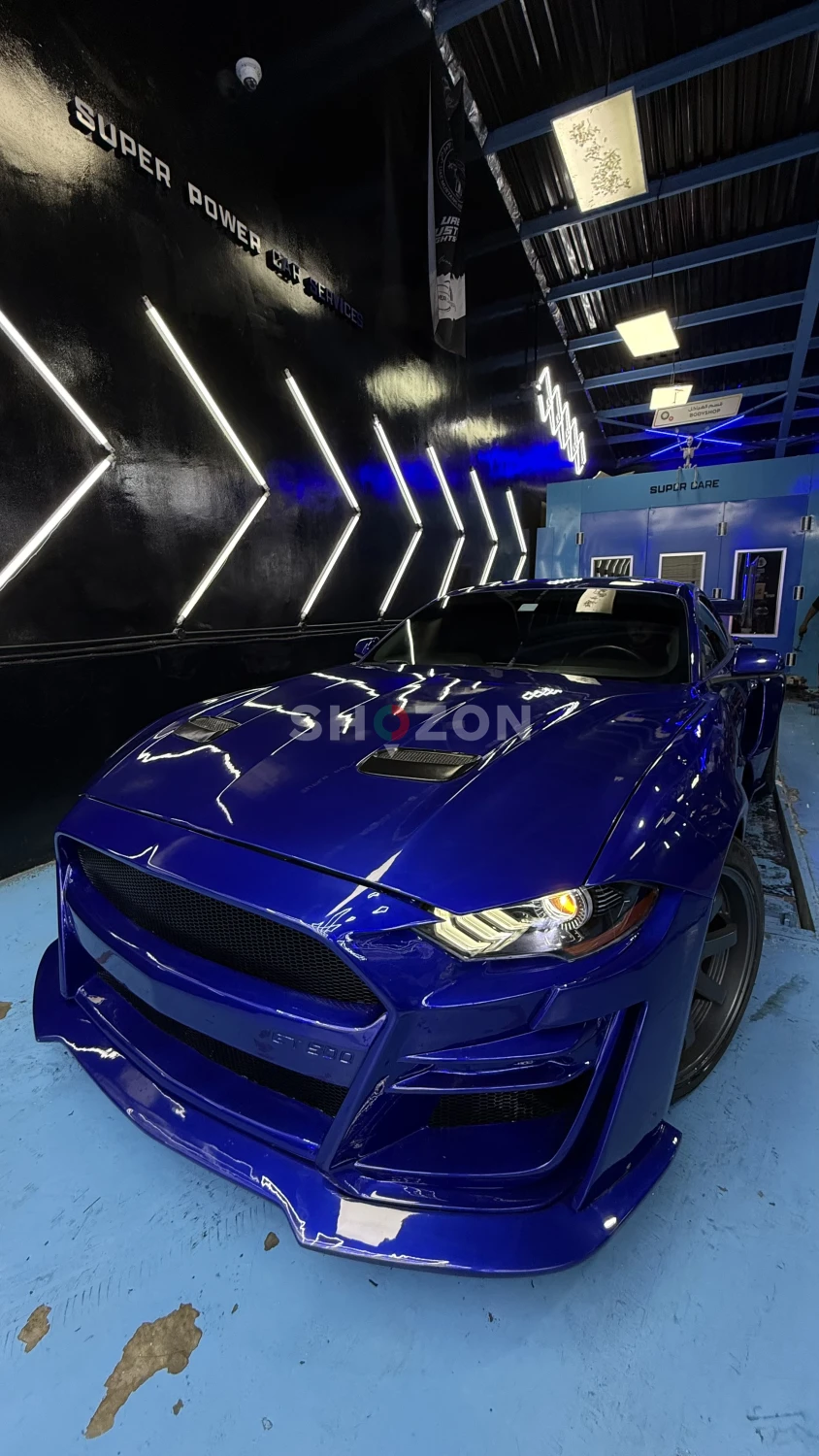 Ford Mustang with Wide Body Kit