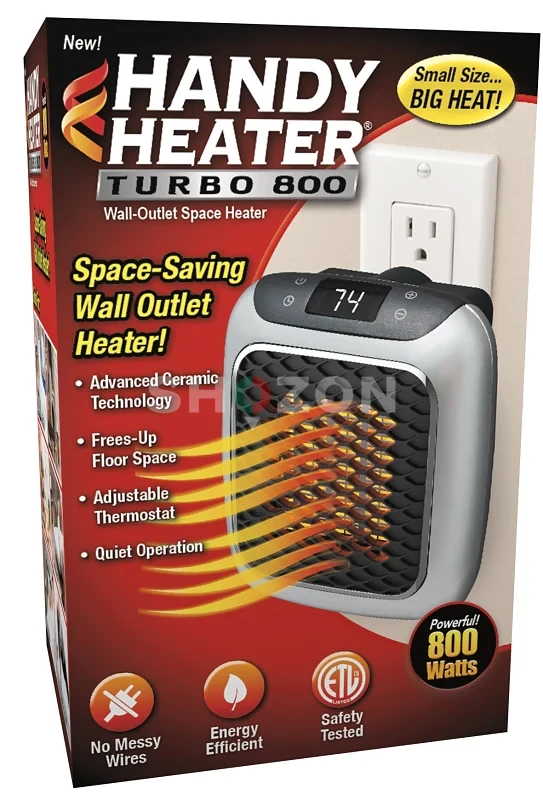 Handy Heater Turbo 800 – Efficient Wall Outlet Space Heater!