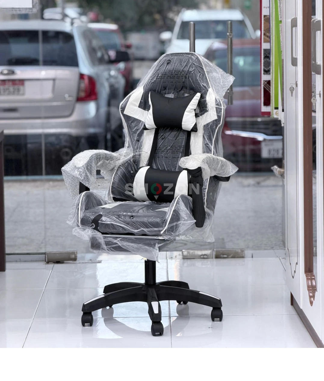 Gaming Chair White and Black 