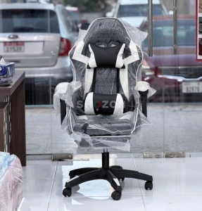 Gaming Chair White and Black 