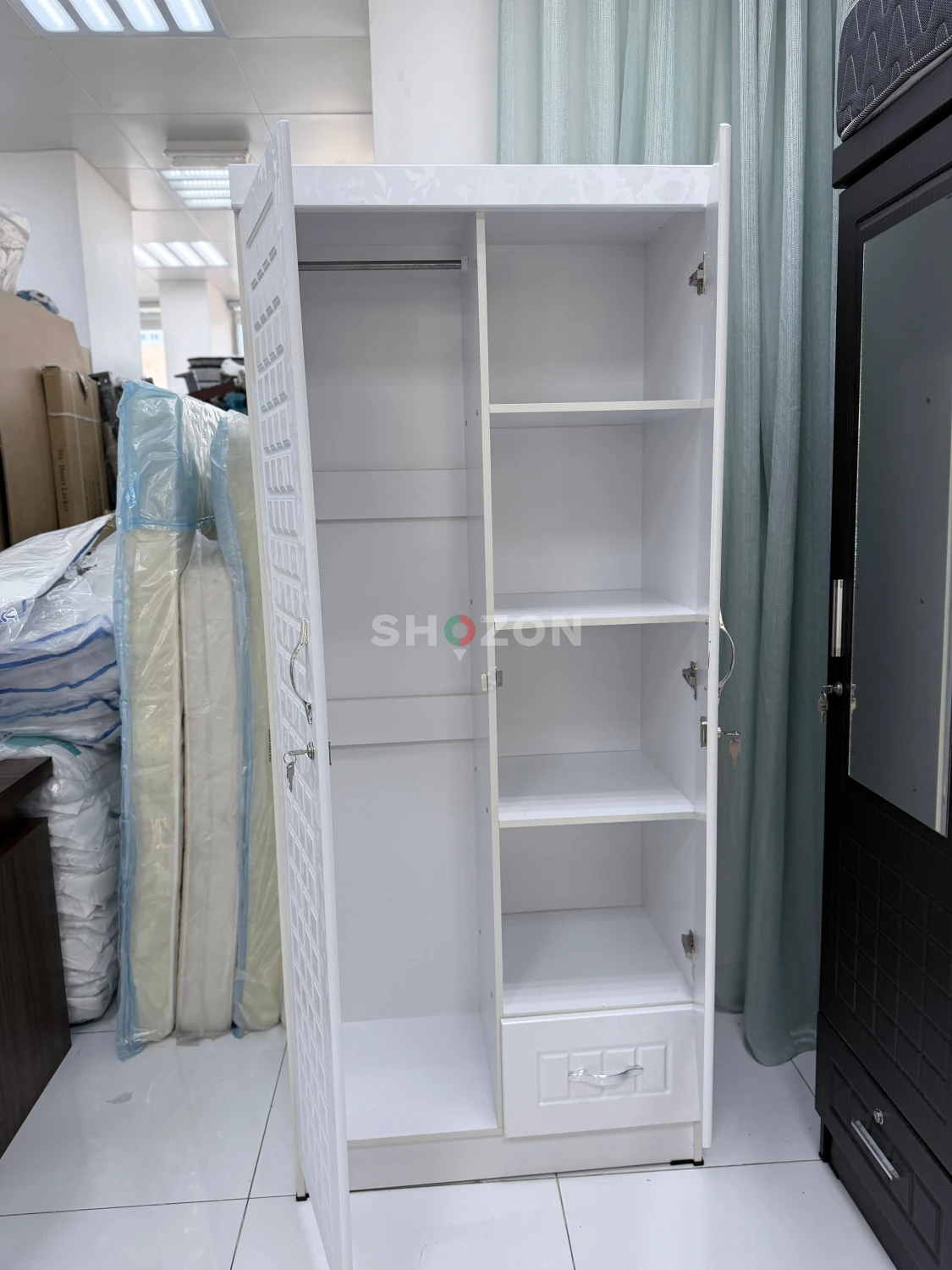 White Cabinet 2 Door 