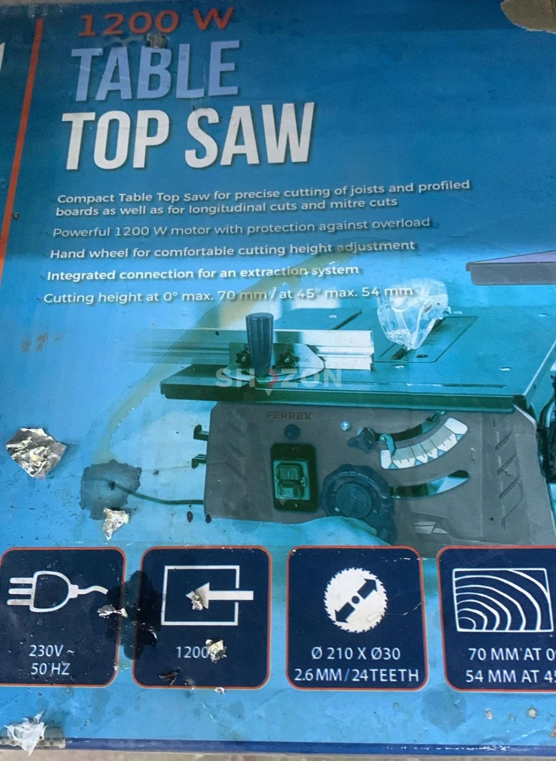 🛠️ FOR SALE: 1200W Table Top Saw - Powerful & Precise! 