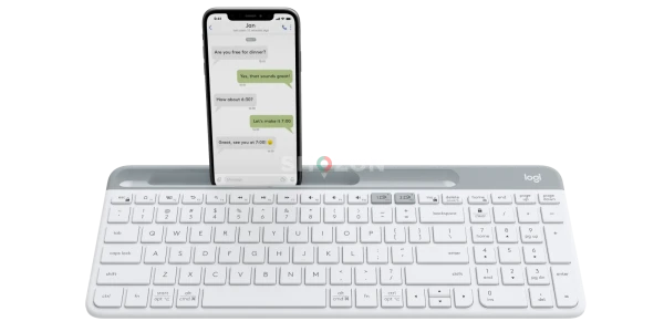 Logitech K580 Slim Multi-Device Wireless Keyboard with Phone Holder