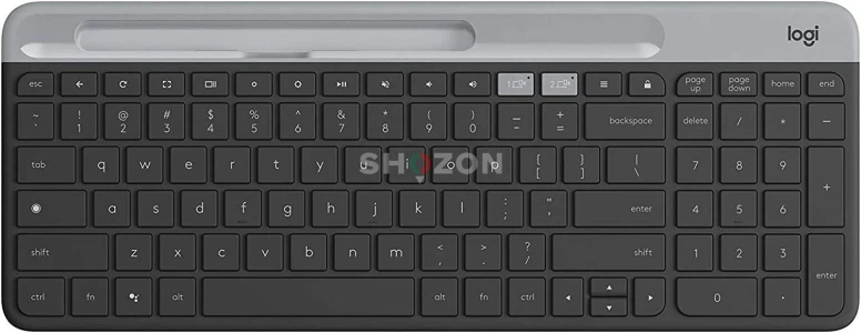 Logitech K580 Slim Multi-Device Wireless Keyboard with Phone Holder