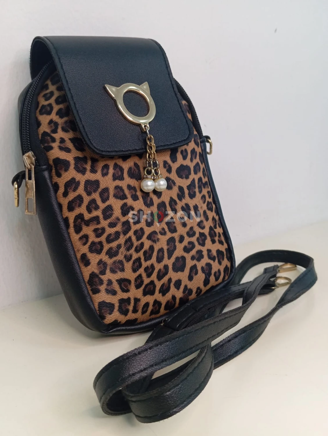 Trendy Cross body Bag | Women's Side Bag | Tiger print design