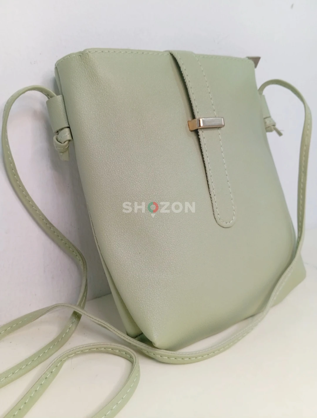 Minimalist Sage Green Crossbody Bag – Chic & Versatile 