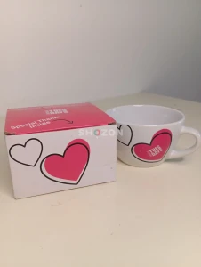 Gift Idea | Cute Heart Print  Mug ☕ | Tea Cup