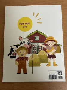Farm animals coloring and activity book