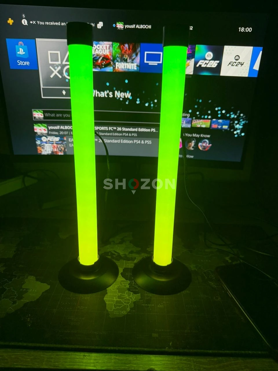 Vibrant Purple LED Light Bars - Perfect for Gaming Setup!
