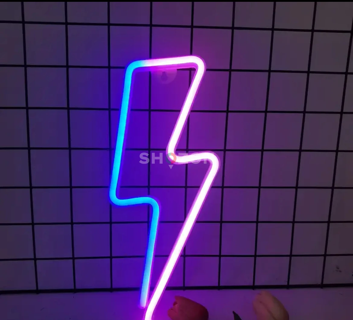 (MEGA DEAL) USB-Powered Blue LED Neon Sign  Switch-Controlled  Cool Game Room & Party Decor  (CASH)