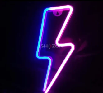 (MEGA DEAL) USB-Powered Blue LED Neon Sign  Switch-Controlled  Cool Game Room & Party Decor  (CASH)