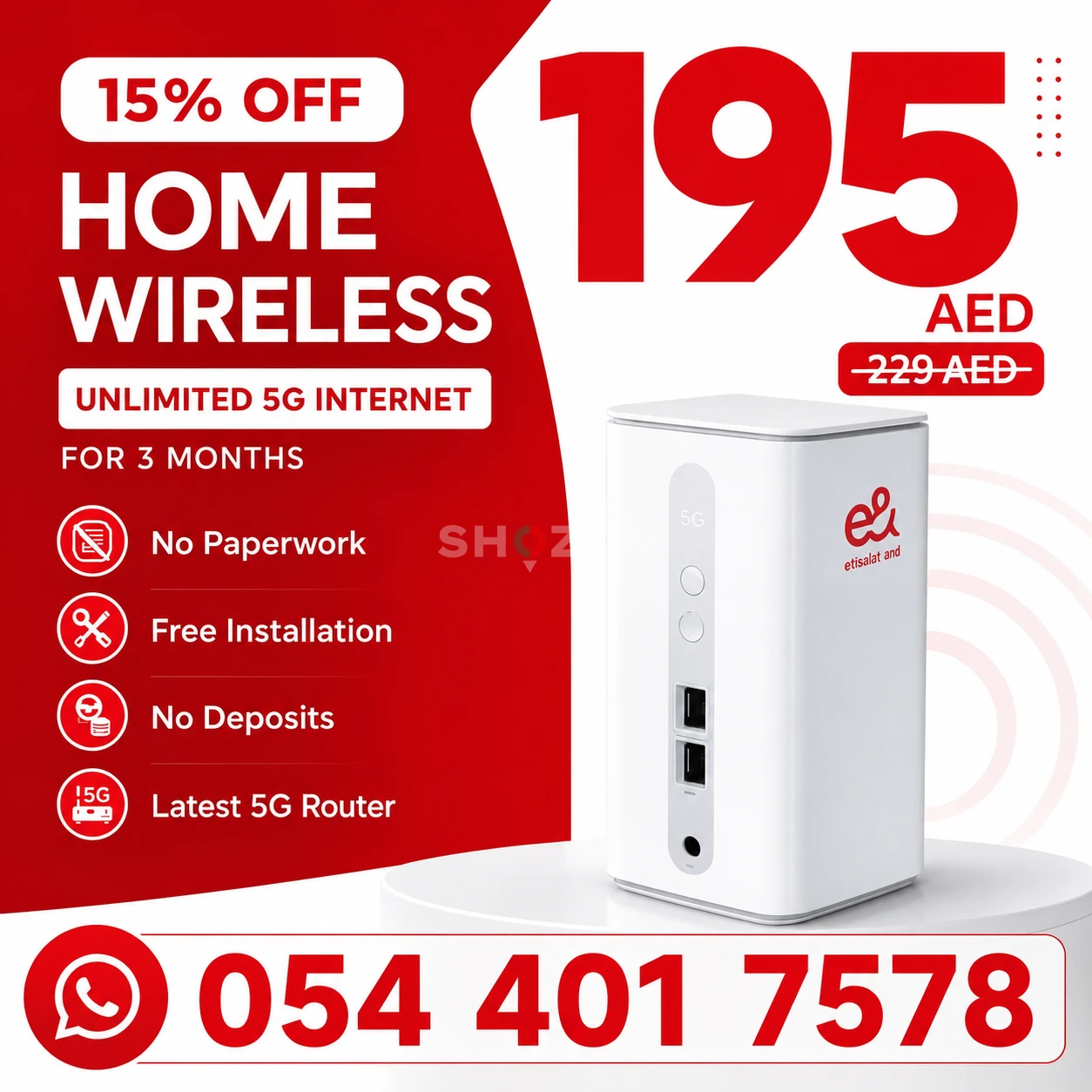 5G Router for sale Etisalat 