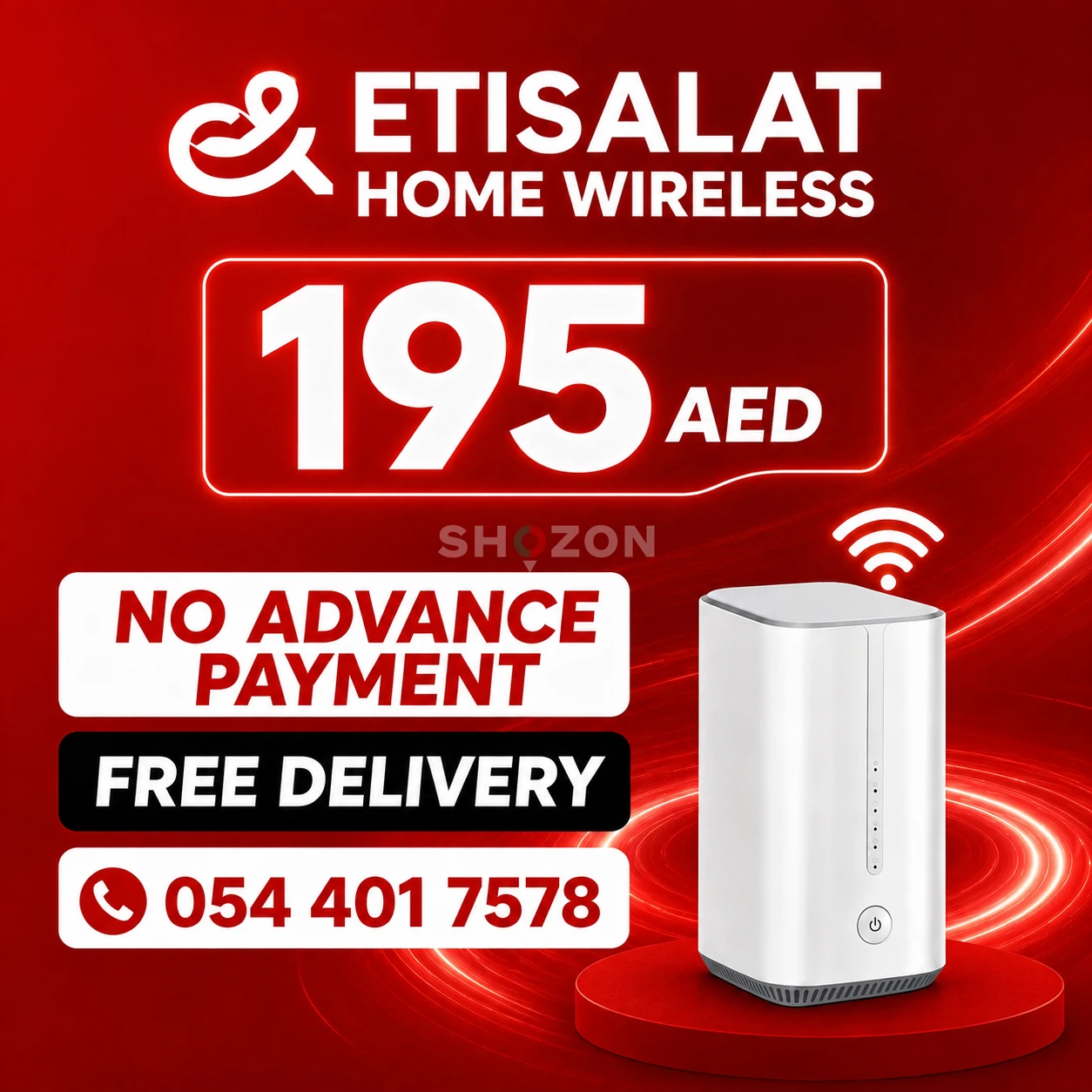 Etisalat home wifi internet connection 5G