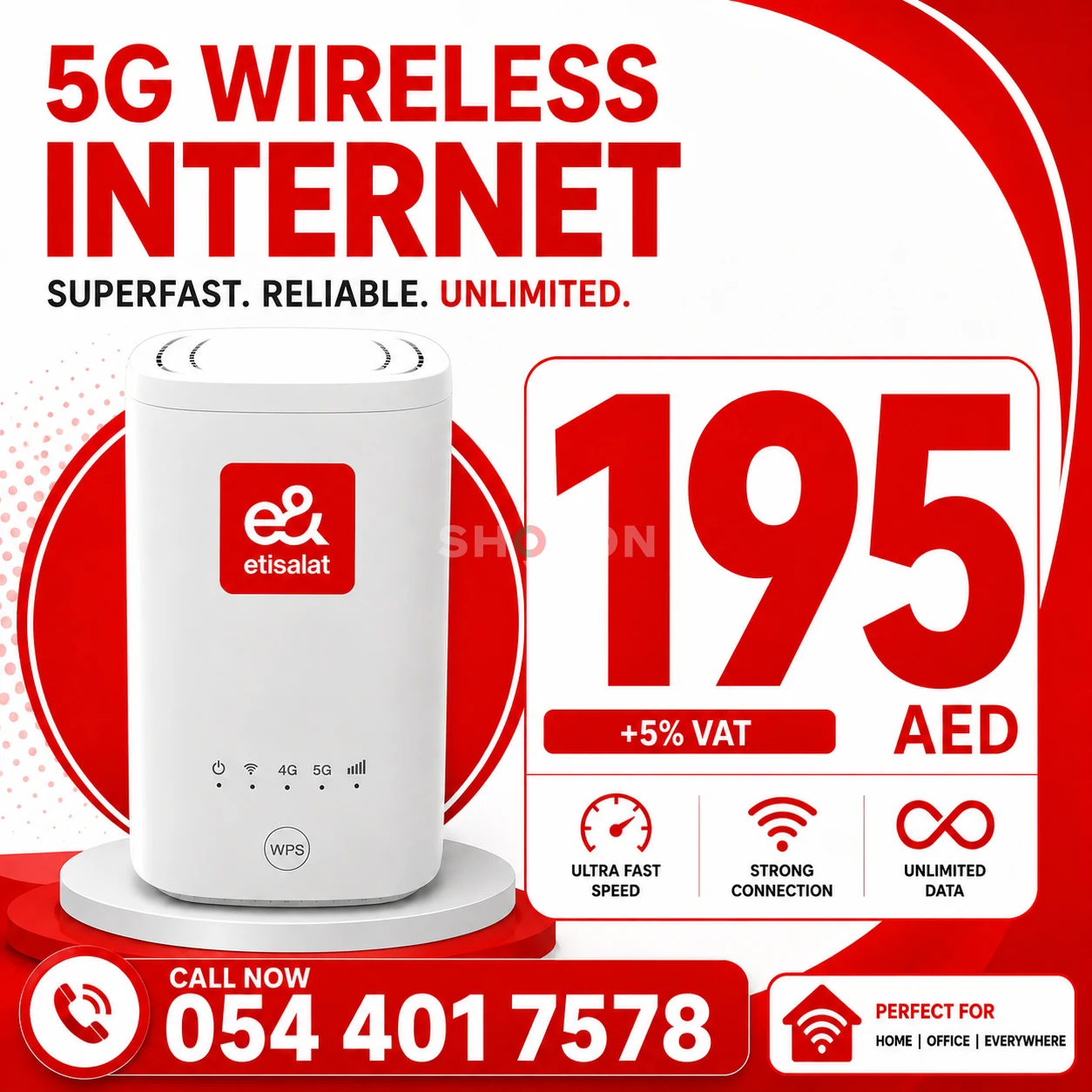 Etisalat eLife 5G home wifi internet service for everyone