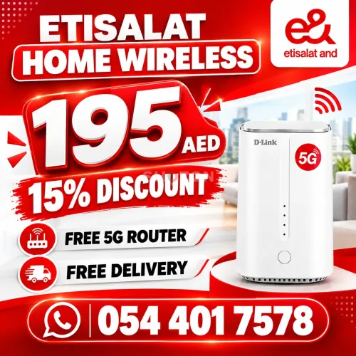 15% discount for all customers etisalat home wifi internet