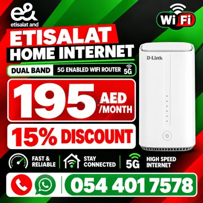 • Etisalat 5G Home Internet Router • Fast Speed 