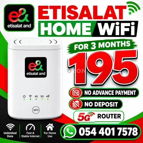 Etisalat home wifi 15% discount for all customers