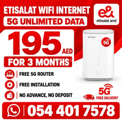 Etisalat home wifi internet service | Free delivery | Unlimited data 