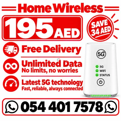 Etisalat home wifi internet service all over UAE 