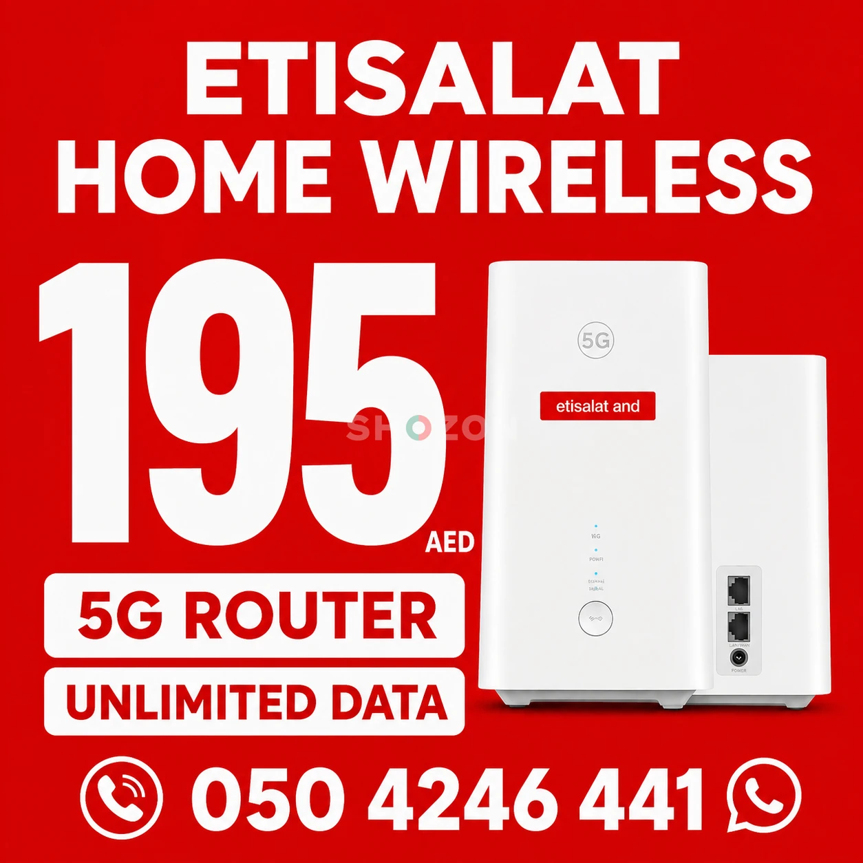 Etisalat home WiFi internet connection all over UAE 