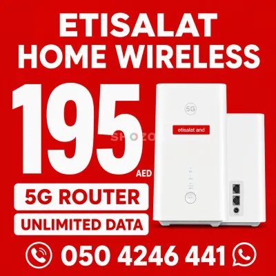 Etisalat home WiFi internet connection all over UAE 