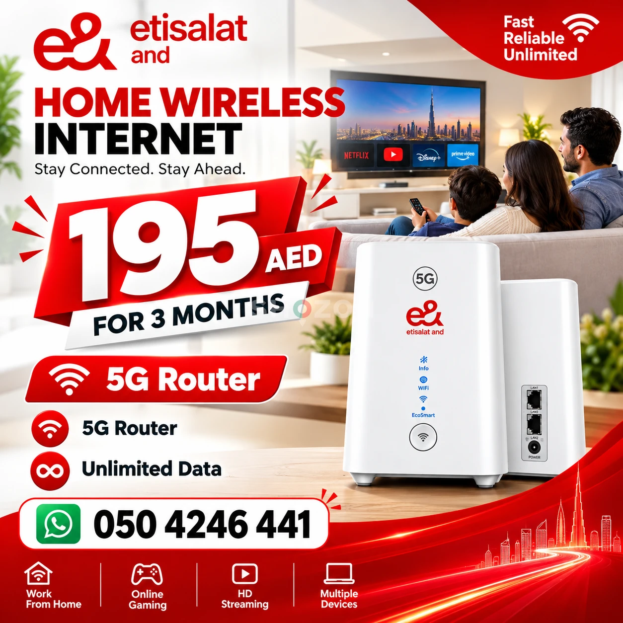 etisalat home wireless new offer 15% discount limited time offer