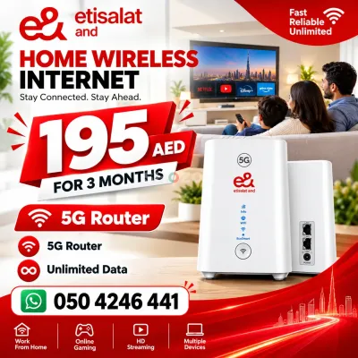 etisalat home wireless new offer 15% discount limited time offer