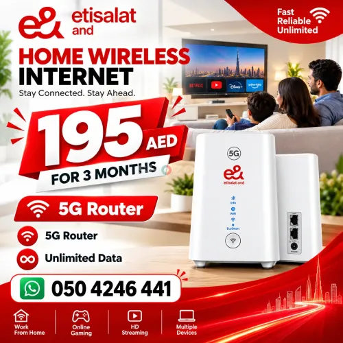 etisalat home wireless new offer 15% discount limited time offer
