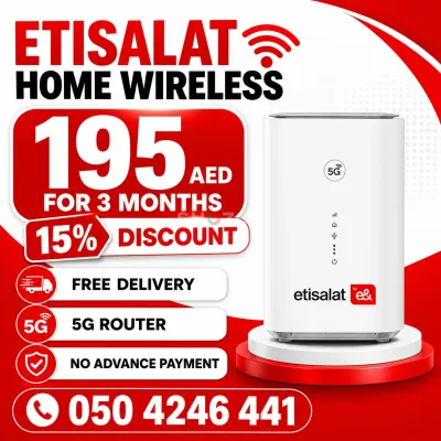 15% off for all customers etisalat home wifi internet 