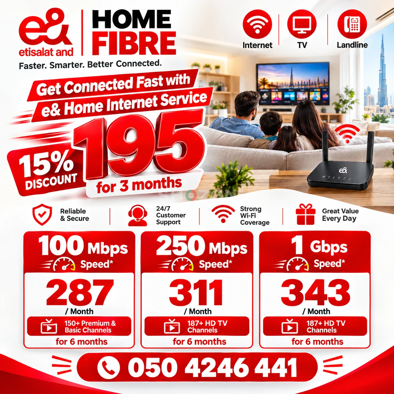 Etisalat home WiFi 15% discount 