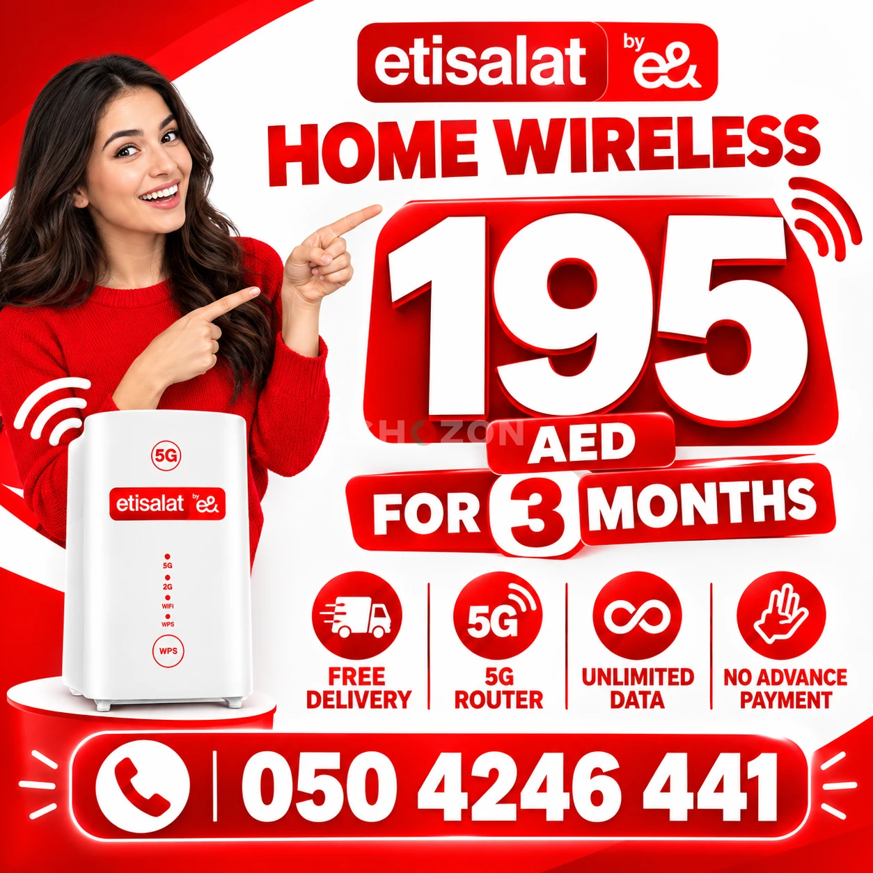 Etisalat home wireless 15% discount