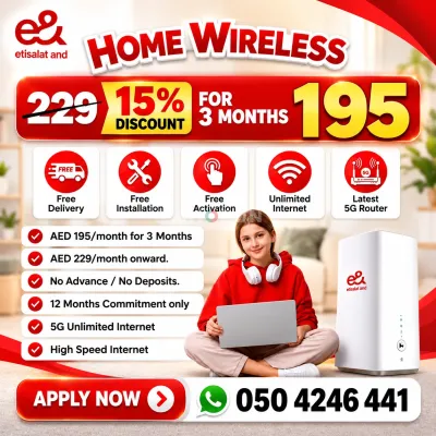 High-Speed Etisalat Wi-Fi Device 15% discount