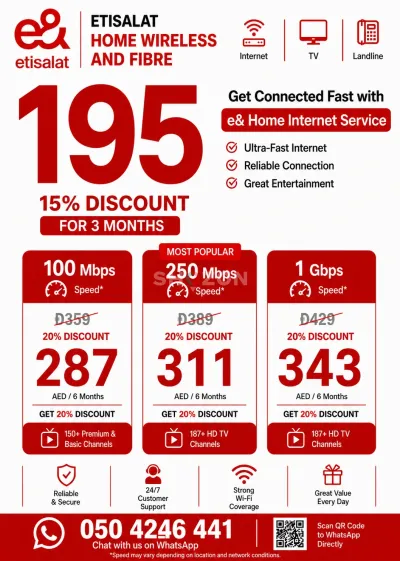 • Etisalat 5G Home Internet Router • Fast Speed 