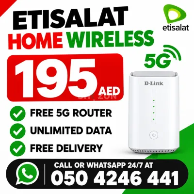 Etisalat home wifi internet service | Free delivery | Unlimited data 