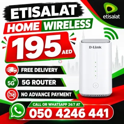 Etisalat home wifi internet service | Free delivery | Unlimited data 
