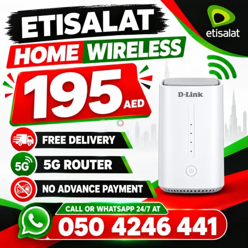 Etisalat home wifi internet service | Free delivery | Unlimited data 