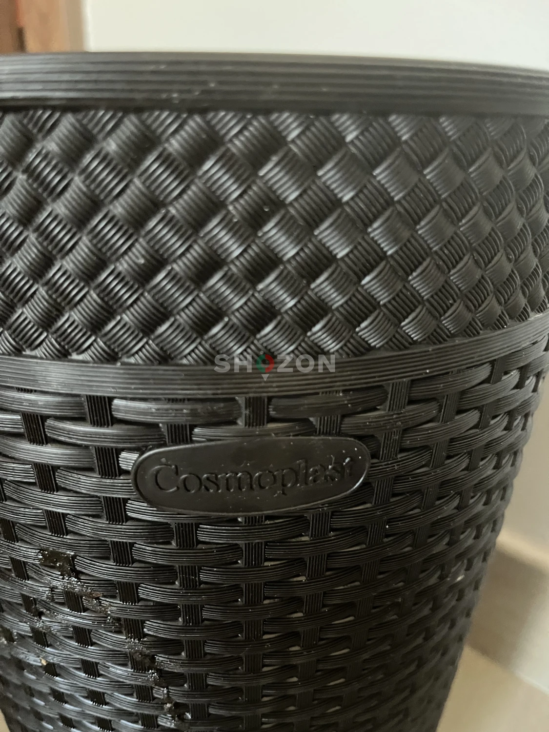 Set of 3- Stylish Black Woven Trash Bin – Perfect for Any Room!